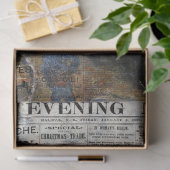 Rustic  krant Texture Decoupage Tissuepapier (Geschenk)