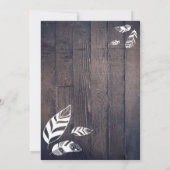 Rustic Laat het avontuur beginnen. Uitnodiging (Achterkant)