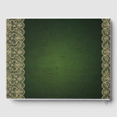 Rustic Lace Aangepaste Merk EVENT Aandenken Persoo Gastenboek (Achterkant)
