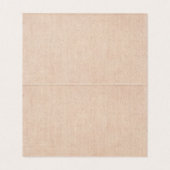 Rustic Lace & Burlap Sunflower Wedding Table No. Visitekaartje (Binnenkant ongevouwen)