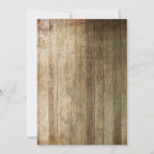 Rustic Lace  Colors Wedding Invite Kaart (Achterkant)