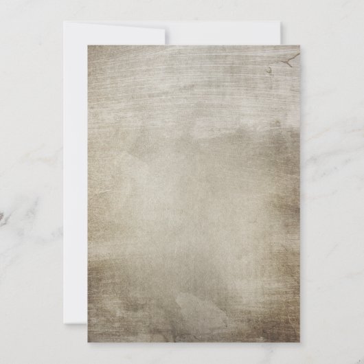 Rustic Lace Distress Wedding Kaart (Achterkant)