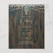 Rustic Lace Gypsophila Lights Mason Jar Wedding (Voorkant)