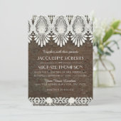 Rustic Lace Industrial Brick Urban Warehouse Kaart (Staand voorkant)