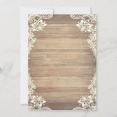 Rustic Lace,Lights Cowgirl Boots Hat Quinceañera Kaart (Achterkant)