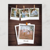 Rustic Lace Lights Fotobudget Weddenschap (Achterkant)