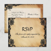 Rustic Lace Menu RSVP RL101 (Voorkant / Achterkant)