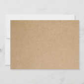 RUSTIC LACE | REHEARSAL DINER INVITATION KAART (Achterkant)