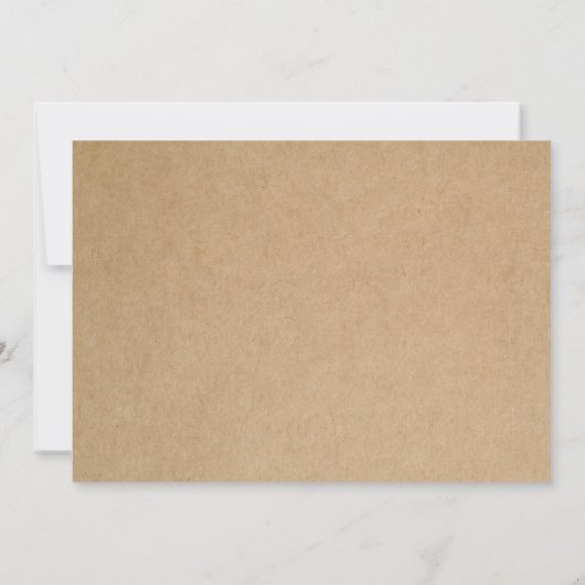 RUSTIC LACE | REHEARSAL DINER INVITATION KAART (Achterkant)