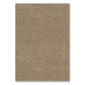 Rustic Lace & Starfish Burlap Tafelnummers (Achterkant)