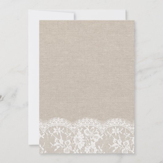 Rustic Lace Sunflower Vrijgezellenfeest Brunch Inv Kaart (Achterkant)