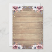 Rustic Lace, Tiara, Lights, Rozen uit hout Quincea Kaart (Achterkant)