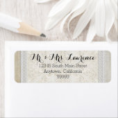 Rustic Lace w Aged  Linen country legance Etiket (Insitu)