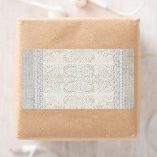 Rustic Lace w Aged  Linen country legance Etiket (Insitu)