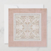 Rustic Lace w Aged  Linen country legance Kaart (Achterkant)