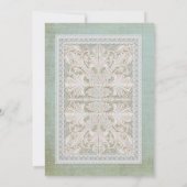 Rustic Lace w Aged  Linen country legance Kaart (Achterkant)