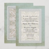 Rustic Lace w Aged  Linen country legance Kaart (Voorkant / Achterkant)