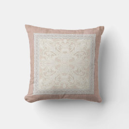 Rustic Lace w Aged Linen country legance Kussen