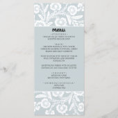 Rustic Lace Wedding Menu (Voorkant)
