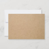 RUSTIC LACE | WEDDING RSVP ENCLOSURE CARD KAARTJE (Achterkant)