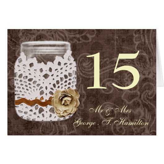 Rustic Lace Wrapped Mason Jar Wedding (Voorkant Horizontaal)