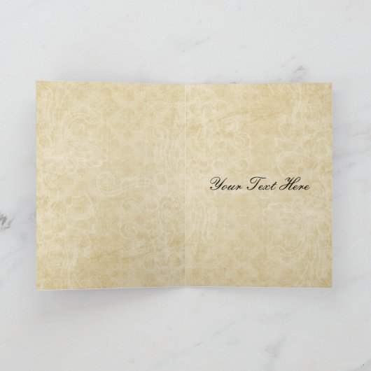 Rustic Lace Wrapped Mason Jar Wedding Bedankkaart (Binnen)