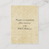 Rustic Lace Wrapped Mason Jar Wedding Informatiekaartje (Achterkant)