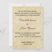 Rustic Lace Wrapped Mason Jar Wedding Kaart (Achterkant)