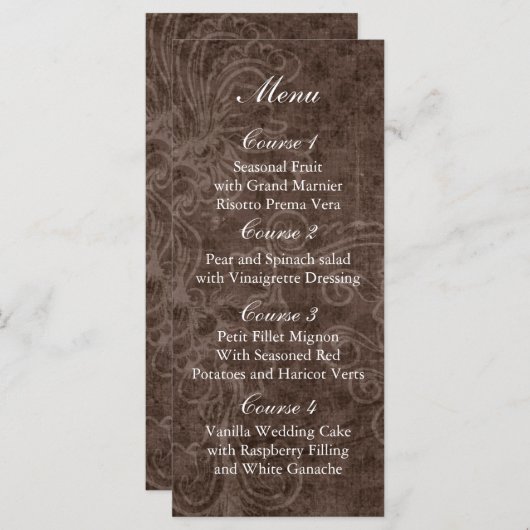 Rustic Lace Wrapped Mason Jar Wedding Programmakaart (Voorkant / Achterkant)