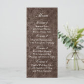 Rustic Lace Wrapped Mason Jar Wedding Programmakaart (Staand voorkant)
