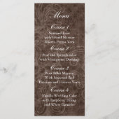 Rustic Lace Wrapped Mason Jar Wedding Programmakaart (Voorkant)