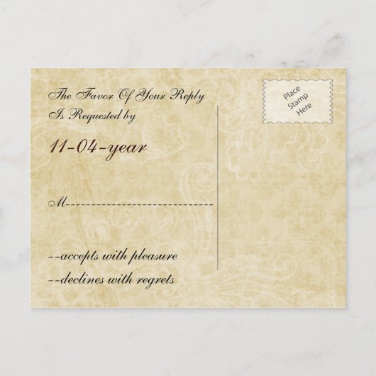 Rustic Lace Wrapped Mason Jar Wedding Uitnodiging Briefkaart (Achterkant)