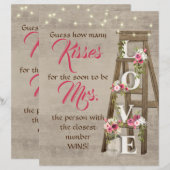 Rustic Ladder Guessing Game Party Decor (Voorkant / Achterkant)
