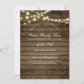 Rustic Ladder Love Wedding met details op de achte Kaart (Achterkant)