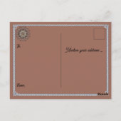 Rustic Lake Cabin Briefkaart - rustige Natuur scen (Achterkant)