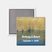 Rustic Lake Grass Reflection Outdoorbruilding Magneet (Voorkant / Achterkant)