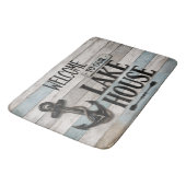Rustic Lake House Anchor Nautical Coastal Badmat (Gekanteld)