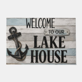 Rustic Lake House Anchor Nautical Coastal  Deurmat