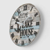 Rustic Lake House Anchor Nautical Coastal  Grote Klok (Hoek)
