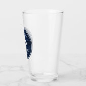 Rustic Lake House Boat Oars Trees Blue Wood Print Glas (Links)