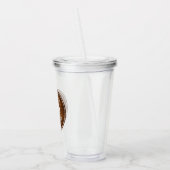 Rustic Lake House Boat Oars Trees Wood Print Acryl Drinkbeker (Links)