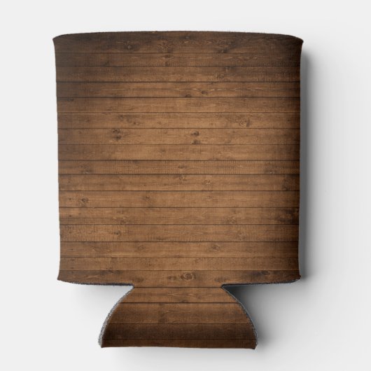 Rustic Lake House Boat Oars Trees Wood Print Blikjeskoeler (Achterkant)