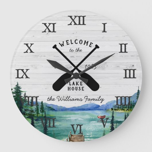 Rustic Lake House | Familienaam Grote Klok (Voorkant)