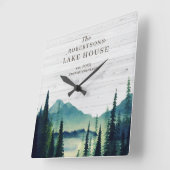 Rustic Lake House | Familienaam Vierkante Klok (Hoek)