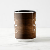 Rustic Lake House Oars Trees Wood Print Large Mok (Midden)