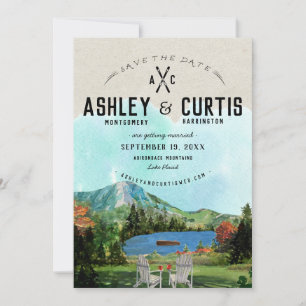 Rustic Lake Placid Wedding   Datum opslaan Save The Date