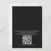 Rustic Lake Reflections Lakeside QR Code Wedding Kaart (Achterkant)