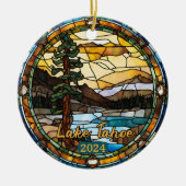 Rustic Lake Tahoe Californië Keramisch Ornament (Voorkant)