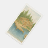 Rustic Lake Tahoe Mountain bestemming bruiloft Servet (Hoek)