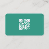 Rustic Lamb Sheep Farm LOGO QR Code Green Visitekaartje (Achterkant)